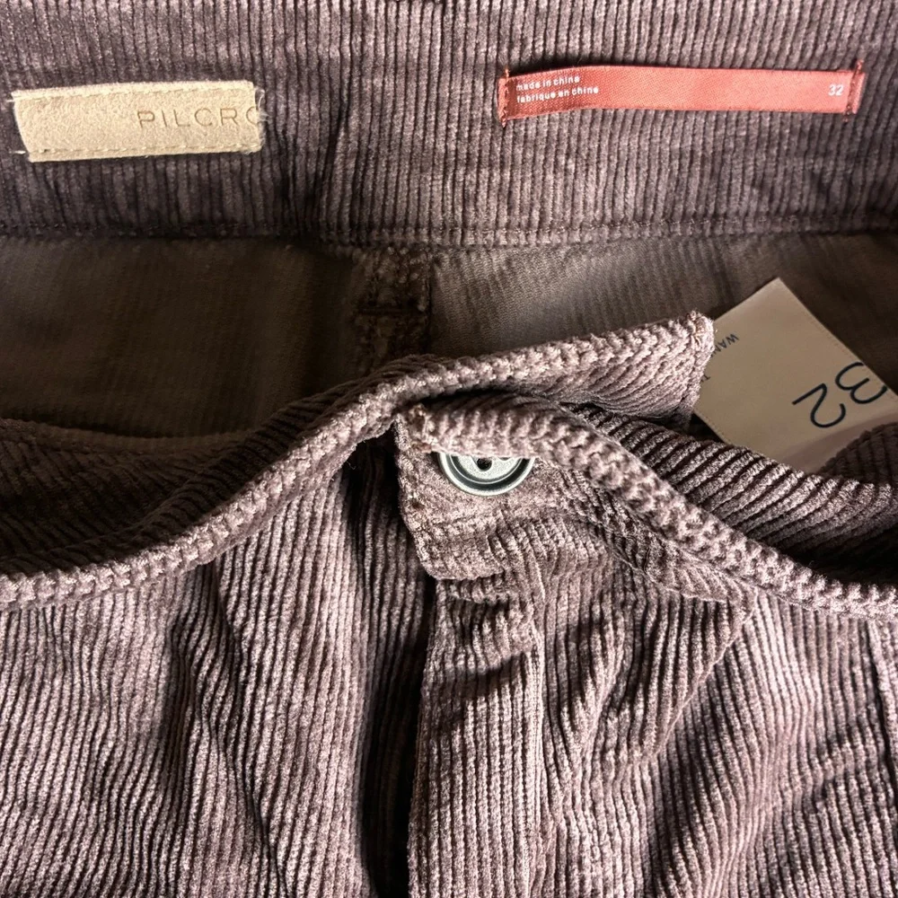 Anthropologie Pilcro The Wanderer Brown Corduroy Carpenter Pants Cotton Modal